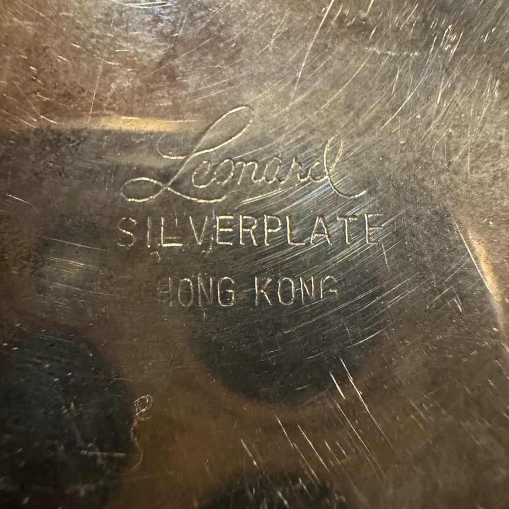 Vintage Leonard Silverplate Hong Kong Child's Sippy Cup w/ Lid - Picture 2 of 8